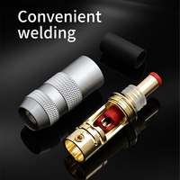 Conector DC 5.5*2.5 / 5.5*2.1, Carcasa de Cobre, Chapado en Oro, Enchufe de Alimentación de Cobre Puro, Venta al por Mayor de Fábrica OEM, Jack de 8.5MM