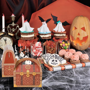 8317กล่องกระดาษแข็งหนาทรงโจรสลัดพร้อมที่จับสำหรับบรรจุลูกกวาดกล่องกระดาษทรงจั่ว - Product Image 5