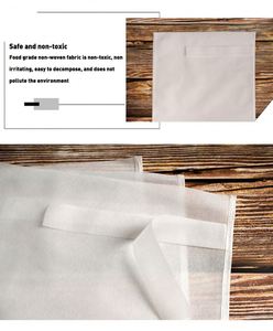 Bolsitas de Tela No Tejida de Alta Calidad para Filtro de Café, Bolsitas de Té con Cierre, Bolsitas Vacías para Té de Hojas Sueltas - Product Image 6