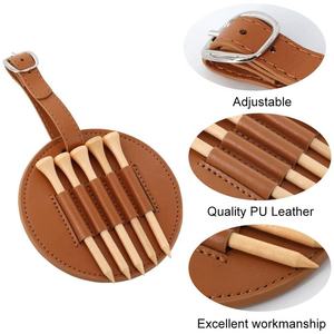 Accessoires <span class=keywords><strong>de</strong></span> porte-tee <span class=keywords><strong>de</strong></span> golf personnalisés avec logo personnalisé <span class=keywords><strong>Sac</strong></span> <span class=keywords><strong>de</strong></span> rangement pour ceinture <span class=keywords><strong>de</strong></span> golf portable <span class=keywords><strong>en</strong></span> <span class=keywords><strong>cuir</strong></span> - Product Image 5