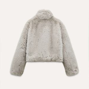 Abrigo de Invierno Personalizado para Mujer, Chaqueta con Cuello Vuelto, Mangas Largas, Forro Transpirable, Patrón Bordado - Product Image 5