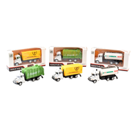 Modèles réduits de voitures en métal personnalisé moulé sous pression style mixte 1 64 camion camion à ordures voiture express jouet en alliage pour enfants