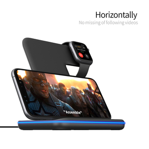 Leadingplus 2020 15w Universal 3 en 1 teléfono móvil cargador inalámbrico Qi para Iphone Smartwatch <span class=keywords><strong>Airpods</strong></span> - Product Image 3