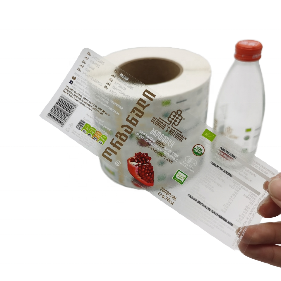 High Quality Custom Designs Label Food Packaging Printing Adhesive Sticker Roll Plastic Jars Food Label