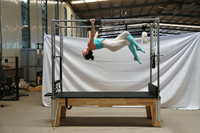 Lit de Pilates Cadillac MJD M201A en bois de chêne, réglable, portable, durable, pour usage domestique et commercial, yoga, fitness, musculation