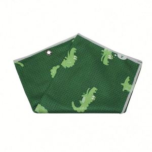 Serviette de golf en microfibre gaufrée à prix de gros avec logo personnalisé et aimant - Product Image 2