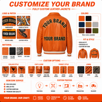 Abrigos Varsity Personalizados de Piel de Oveja, Talla Americana, Chaquetas de Cuero Genuino de Cordero Francés Natural de Alta Calidad, Soporte OEM