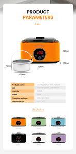 Digital Hair Removal Wax Warmer Adjustable Temperature Wax <b>Heater</b> Pot Fast Melting Depilatory Machine for Home Salon Waxing - Product Image 4