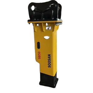 Martillo hidráulico SOOSAN modelo SB50 Silencio tipo caja para miniexcavadoras Retroexcavadoras y minicargadoras para excavación. - Product Image 1