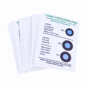 Tùy Chỉnh Độ Nhạy Cao Môi Trường Độ Ẩm Phát Hiện Giấy Màu Xanh Biến Màu Hồng Không Có <span class=keywords><strong>Cobalt</strong></span> Dichloride Halogen Miễn Phí Độ Ẩm Thẻ - Product Image 2