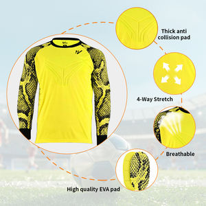 Maglia da Calcio Imbottita a Maniche Lunghe 2025 per Uomini, Giovani e Bambini, Maglia da Portiere con Imbottiture, Set da Portiere - Product Image 2