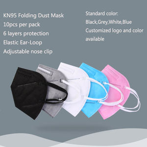Masker Wajah KN95 sekali pakai, FFP2-Mask debu, Respirator Industri sekali pakai bersertifikat CE EN149 Anti debu FFP2 NR D - Product Image 5