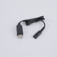 Câble de charge USB à deux fiches de 1 mètre, cordon d'alimentation 43V8V15V12V pour rasoir Braun