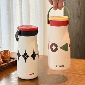 แก้วน้ำสแตนเลส C Mate ขนาด 500 มล. ขวดน้ำเก็บอุณหภูมิสำหรับเดินทางและกิจกรรมกลางแจ้ง พร้อมหลอดและฝาปิด - Product Image 5