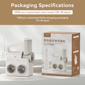 Machine <span class=keywords><strong>à</strong></span> glace pilée électrique domestique OEM noire avec trancheuse <span class=keywords><strong>à</strong></span> légumes, robot culinaire et préparateur de salades électrique 60W - Product Image 6