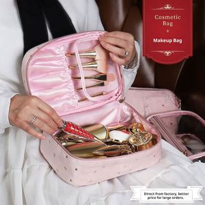 Nueva Bolsa de Cosméticos de Terciopelo con Cierre de Estrella para Mujer, Bolsa de Maquillaje Multiusos de Gran Capacidad para Guardar Joyas, Herramientas de Manicura - Product Image 2