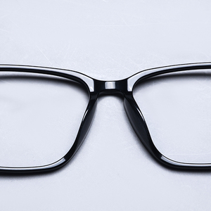 Full Rim Rectangle <b>Eyeglasses</b> Black Solid <b>Frame</b> Anti-Uv Vision Correction Men Adults - Product Image 5