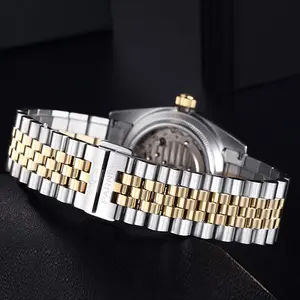 Jam Tangan Pria Otomatis Parnis 36MM Casing Perak Model Terbaru Wanita Bahan Stainless Steel - Product Image 6