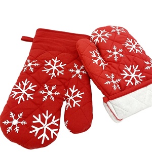 Guantes de Cocina de Lona Antideslizantes, Resistentes al Calor, de Algodón, Precio Económico al por Mayor - Product Image 2