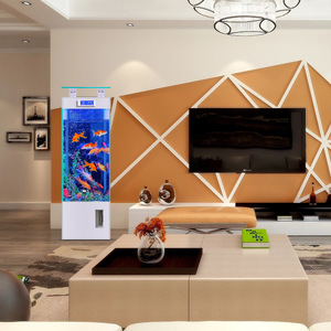 Mobili di lusso per la casa rettangolo di vetro acquario e TV Cabinet per soggiorno ecologico acquario - Product Image 6