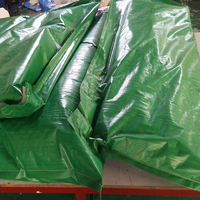 Bâche en PE tissée verte personnalisée, enduite, en rouleau, protection solaire extérieure, imperméable, de haute qualité, pour couvrir les camions et les marchandises