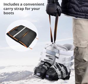 Échantillon gratuit Sac à chaussures de ski 70L Sac à chaussures de snowboard imperméable Sac à dos de voyage pour chaussures de ski et de snowboard - Product Image 6