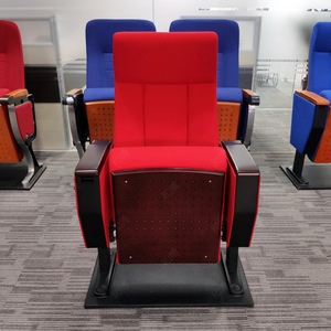 เก้าอี้หอประชุมมานวาเอ็กซ์โป รุ่น HB665 สีแดงบีช แบบมีที่วางแขน สำหรับที่นั่งในสนามกีฬาโรงเรียน - Product Image 3