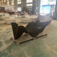 Meubles paramétriques, table paramétrique, meubles d'hôtel de luxe en CNC, meubles paramétriques pour salon, meubles de hall d'hôtel, OEM
