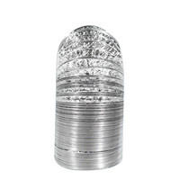 Conduit flexible en polyester et aluminium pour la ventilation CVC, conduit d'air électrique OEM pour hôtels