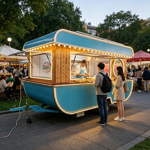 Vente en gros de camions de restauration extérieurs résistants aux intempéries – Achetez un camion de restauration pour bar à glaces et restauration mobile - Product Image 1