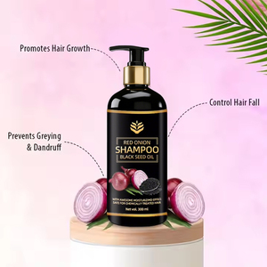 Shampoo Herbal à l'Oignon Rouge Naturel et à l'Huile de Nigelle Favorisant la Croissance et la Force des Cheveux, <span class=keywords><strong>Anti</strong></span>-Pelliculaire - Product Image 5