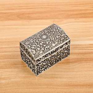 <b>Dropshipping</b> Shopify Vintage Jewelry Storage Box Metal Ring Earring Necklace Case Lighter Holder Organizer - Product Image 3