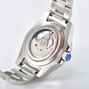 Seiko Logo Người Đàn Ông Sang Trọng Của 40Mm Tự Động Đồng Hồ Cơ Khí Với 20Mm Thép Không Gỉ Dây Đeo Con Trỏ Quay Số Gmt Điện Dự Trữ - Product Image 6