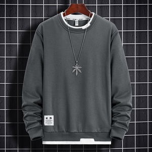 2025 marque pull hommes contraste couleur col rond printemps et automne version coréenne de mince jeunesse décontracté Joker personnalité manteau - Product Image 4