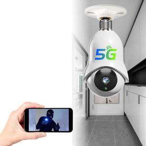 Cámara de Bombilla Panorámica de 360 Grados, 5 GHz, 2.4 GHz, Cámara de Video de Vigilancia, Bombilla de Luz de 360 Grados, Cámaras de Seguridad Wifi CCTV - Product Image 1