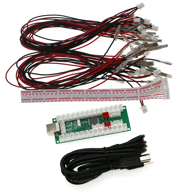 2 Player USB Board Game Joystick Controller for Ps3 Pc Raspberry Pi Android Chip Zero Delay Encoder Sanwa Arcade Machine DIY