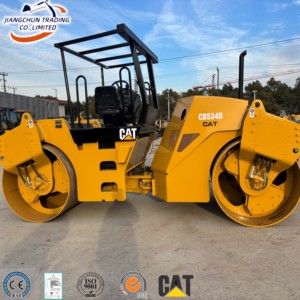 Rouleau compacteur vibrant à double tambour Caterpillar CB534D d'occasion de haute qualité, moteur diesel, faible nombre d'heures, excellent état, pour asphalte - Product Image 1