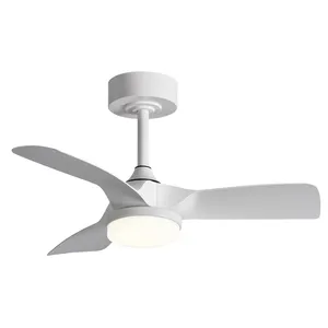 Wholesale 3 ABS Blades 30 Inch 32 Inch Ceiling Fan Lights with Remote Control LED Ceiling Fan Lights
