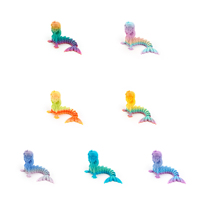 Vashine 3D figura de acción impresa colorida sirena PLA respetuoso con el medio ambiente conjunto movimiento creatividad juguetes Sea-Maid decoración del hogar
