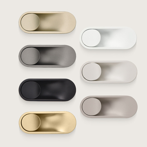 Zinc Alloy Recessed Flush Pulls Groove Embedded Concealed Handles for Wardrobe Cabinet Drawer - Product Image 2