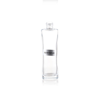 Flacon de parfum en verre de luxe de 120 ml - Contenant cosmétique haut de gamme avec pulvérisateur à brume, surface estampée à chaud, modèle G23