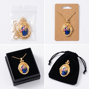 Amuleto de Protección Familiar de la Virgen María, Nuestra Señora de la Ayuda de los Cristianos, Colgante de Esmalte, Venta al por Mayor en Australia - Product Image 4