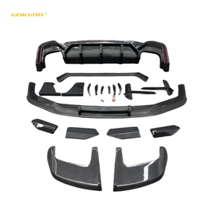 Chất lượng cao Tự động bội thu phía trước môi khuếch tán bên váy Spoiler cho AUDI RS6 C8 ABT sợi carbon body Kit - Product Image 1