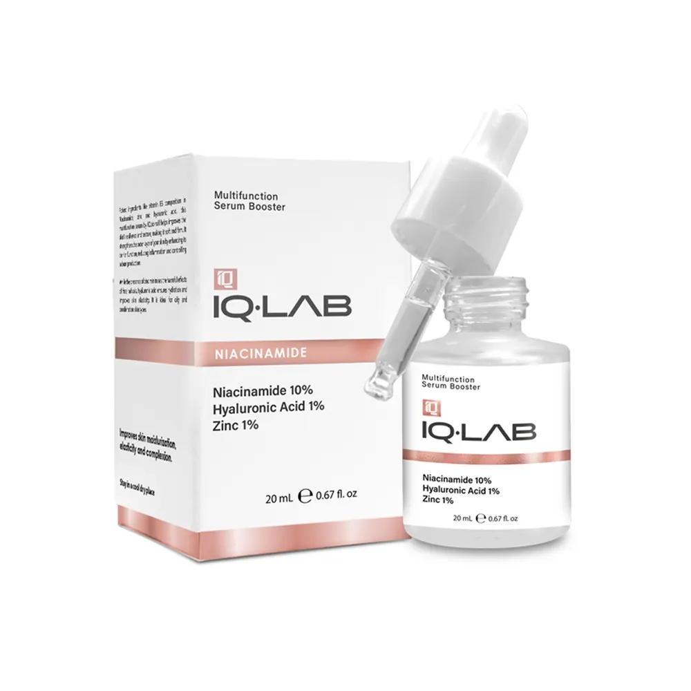 IQLab Multifonction Niacinamide Sérum Booster 20ml Niacare Sérum de thérapie de la peau Traitement multifonctionnel de l'acné et de l'eczéma