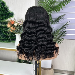 Perruque SDD 5*5 Closure Loose Deep, 100% Cheveux Humains, Couleur Naturelle, Densité Maximale, Bouclée Profonde, Sans Colle - Product Image 1