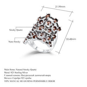 Anillo de Plata 925 con Incrustaciones de Piedras Preciosas y Cristales, Serie Vintage, Alta Elegancia, Venta Directa de Fábrica, Disponible - Product Image 5