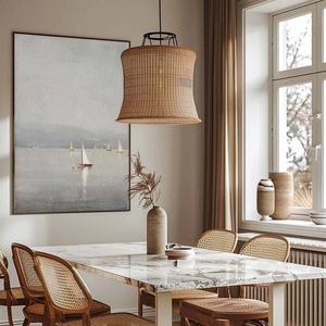 Pintura de Paisaje Náutico Vintage, Arte de Pared para Decoración del Hogar, Obra de Arte Texturizada Hecha a Mano de Lujo, Decoración Arquitectónica Comercial - Product Image 2