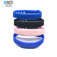 13.56mhz Adjustable Access Control Card NFC Bracelet Event Festival Payment Wristbands Mifare Classic 1K RFID Silicone Wristband