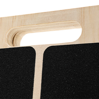 Tabla Inclinada Ajustable de Madera Antideslizante Portátil para Sentadillas, Estiramiento de Pantorrillas y Fisioterapia de Entrenamiento de Fuerza