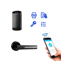 Cerradura Inteligente de Acero Inoxidable para Puerta Interior, Fácil Instalación, con APP TT Lock y Contraseña